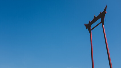 a red gate that have Japanese archictecture