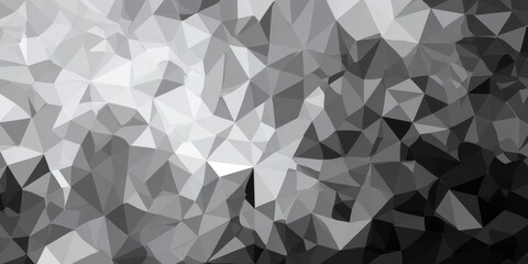 Abstract geometric background with a gradient of grey and black polygons