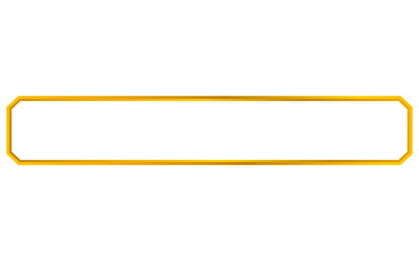 Obraz premium Metallic gold frame in horizontal rectangular style - Original high-quality gold frame design made with precision and care