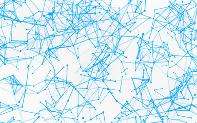 Fototapeta premium High-resolution abstract digital background featuring glowing black plexus of interconnected points and lines. Represents big data, neural networks, and futuristic technology. Ideal for AI, blockchain