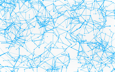 High-resolution abstract digital background featuring glowing black plexus of interconnected points and lines. Represents big data, neural networks, and futuristic technology. Ideal for AI, blockchain