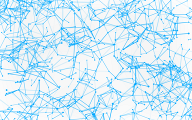 High-resolution abstract digital background featuring glowing black plexus of interconnected points and lines. Represents big data, neural networks, and futuristic technology. Ideal for AI, blockchain