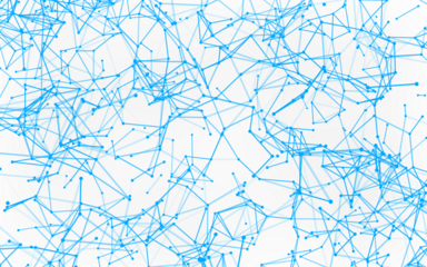 High-resolution abstract digital background featuring glowing black plexus of interconnected points and lines. Represents big data, neural networks, and futuristic technology. Ideal for AI, blockchain