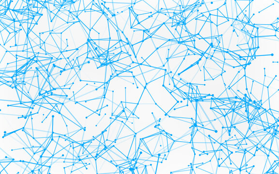 High-resolution abstract digital background featuring glowing black plexus of interconnected points and lines. Represents big data, neural networks, and futuristic technology. Ideal for AI, blockchain - Powered by Adobe