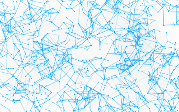 High-resolution abstract digital background featuring glowing black plexus of interconnected points and lines. Represents big data, neural networks, and futuristic technology. Ideal for AI, blockchain