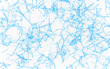 High-resolution abstract digital background featuring glowing black plexus of interconnected points and lines. Represents big data, neural networks, and futuristic technology. Ideal for AI, blockchain