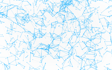 High-resolution abstract digital background featuring glowing black plexus of interconnected points and lines. Represents big data, neural networks, and futuristic technology. Ideal for AI, blockchain