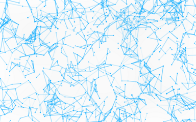 High-resolution abstract digital background featuring glowing black plexus of interconnected points and lines. Represents big data, neural networks, and futuristic technology. Ideal for AI, blockchain