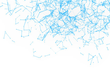 High-resolution abstract digital background featuring glowing black plexus of interconnected points and lines. Represents big data, neural networks, and futuristic technology. Ideal for AI, blockchain