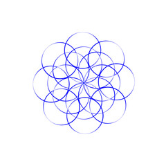 abstract blue circle