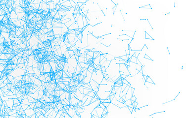 High-resolution abstract digital background featuring glowing black plexus of interconnected points and lines. Represents big data, neural networks, and futuristic technology. Ideal for AI, blockchain