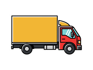 truck isolated on white background