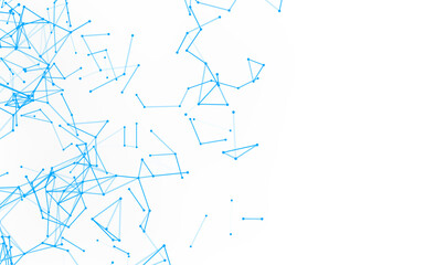 High-resolution abstract digital background featuring glowing black plexus of interconnected points and lines. Represents big data, neural networks, and futuristic technology. Ideal for AI, blockchain