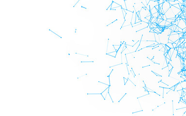 High-resolution abstract digital background featuring glowing black plexus of interconnected points and lines. Represents big data, neural networks, and futuristic technology. Ideal for AI, blockchain