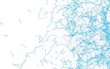 High-resolution abstract digital background featuring glowing black plexus of interconnected points and lines. Represents big data, neural networks, and futuristic technology. Ideal for AI, blockchain