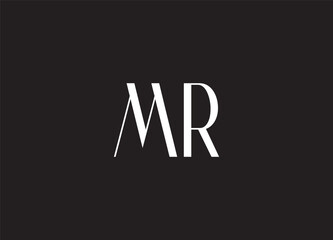 MR Abstract Letters Logo Monogram