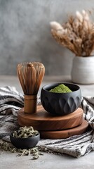 Tea making supplies arrangement