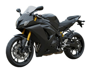 Thrilling motorcycle showcase urban street vehicle dynamic environment speed and power. Cut out png