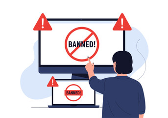 Access denied the user is prohibited from entering the system website