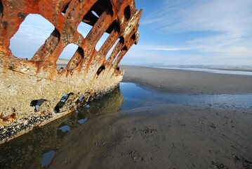 shipwreck on the beach