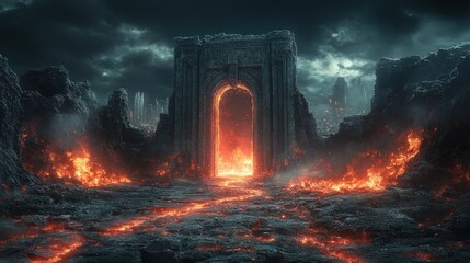 Ancient fiery gateway