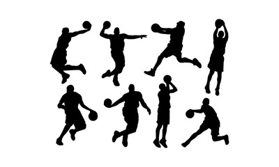 basketball players illustration
