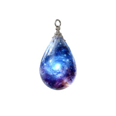 Celestial Teardrop Galaxy Pendant Jewelry