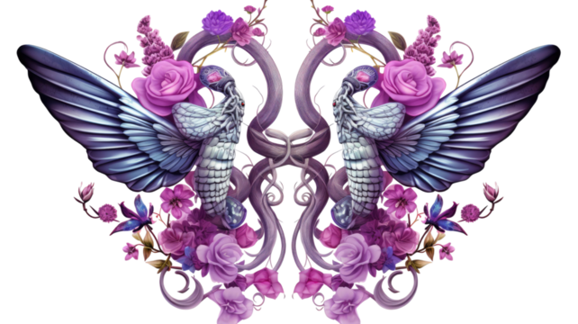 Vector illustration of an abstract butterfly isolated on white background
