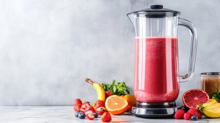 Delicious Red Smoothie Recipe with Fresh Fruits