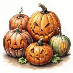 halloween pumpkin and pumpkins