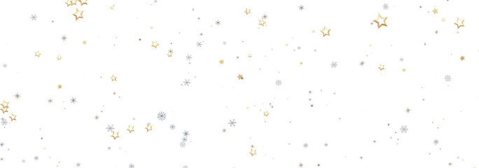 Festive background with gold and silver stars. Perfect for holidays, celebrations, and winter themes.