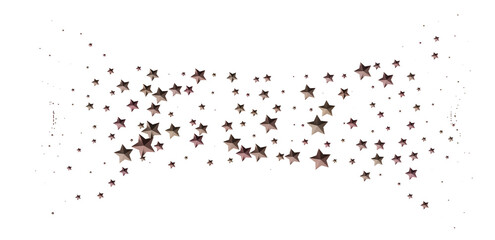 Rose gold stars scattered on white. Perfect for backgrounds, invitations, and more.
