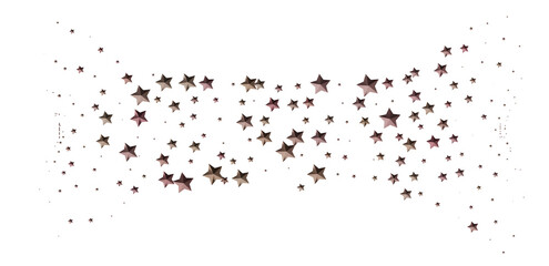 Elegant rose gold stars on white. Perfect for festive designs, backgrounds, and celebrations.