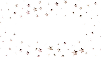 Beautiful rose gold stars scattered on white. Perfect for celebrations, invitations, and more!