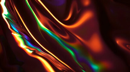 Naklejka premium Abstract Holographic Texture with Vibrant Rainbow Light Effect