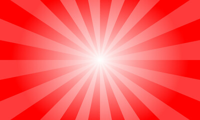 RGB Red Sunburst Background. Abstract Rays Texture Background. Sunburst Background with Red Rays. Vector Illustration.