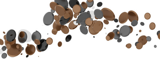 Radiant Revelry: Dynamic 3D Illustration of a Radiating gold Confetti Celebration