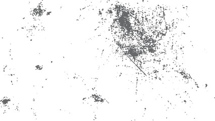 Abstract monochrome grunge texture with irregular distressed elements. Horizontal distress overlay texture with uneven grunge design style.  