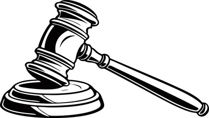 judge gavel vector