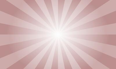 Rosy Brown Red Sunburst Background. Abstract Rays Texture Background. Sunburst Background with Red Rays. Vector Illustration.