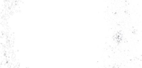 Abstract background image featuring a white canvas with sparsely scattered grey particles along the sides.