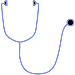 stethoscope icon, hand drawn stethoscope, hospital tool, medical tool, doctor