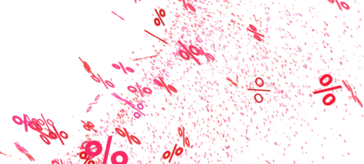 Abstract background with pink percentage symbols. Perfect for sales, discounts, and promotions.