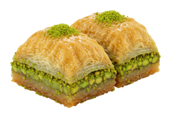 Delicious baklava dessert treat middle eastern cuisine food gourmet setting culinary delight. Cut out png