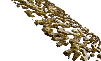 Abstract gold cube background texture. 3D render.  Perfect for design projects.