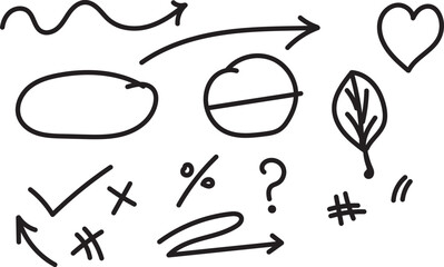 vector illustration of a set of icons