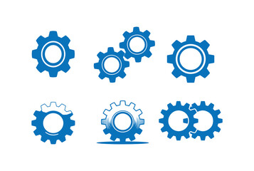 Simple Mechanical Cogwheel Symbol Vector