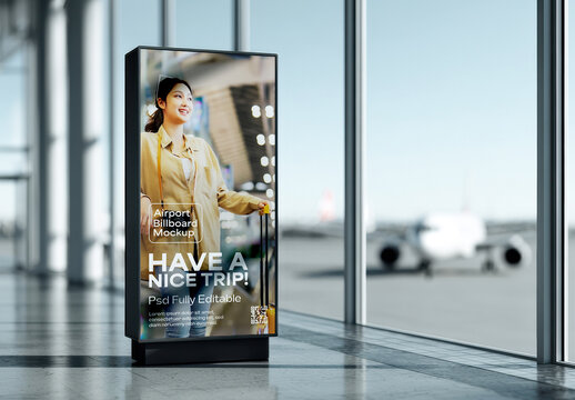 Airport Billboard Mockup