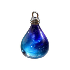Celestial Teardrop Galaxy in a Glass Pendant Charm
