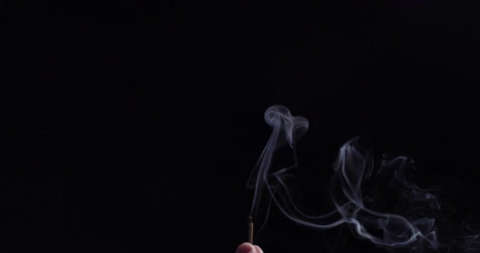 Match Smoke After Being Blown Out